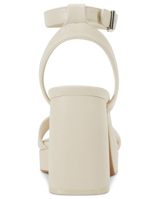 DKNY Metallic Scotia Platform Sandals