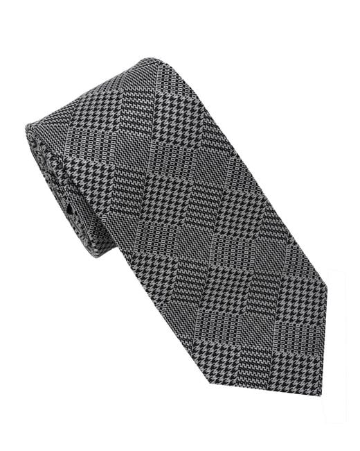 Karl Lagerfeld Black Abstract Pattern Classic Tie for men