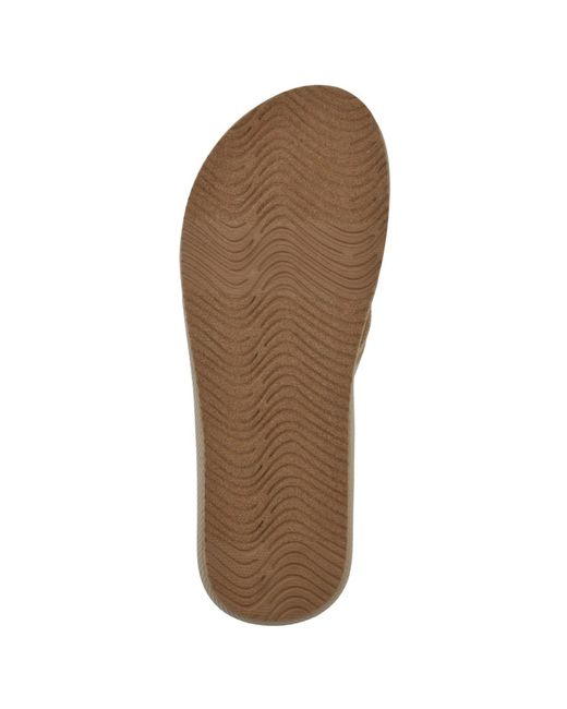 White Mountain White Bays Round Toe Flat Sandals