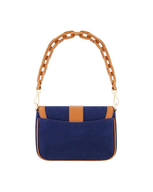 Tommy Bahama Blue Solid Canvas Flap