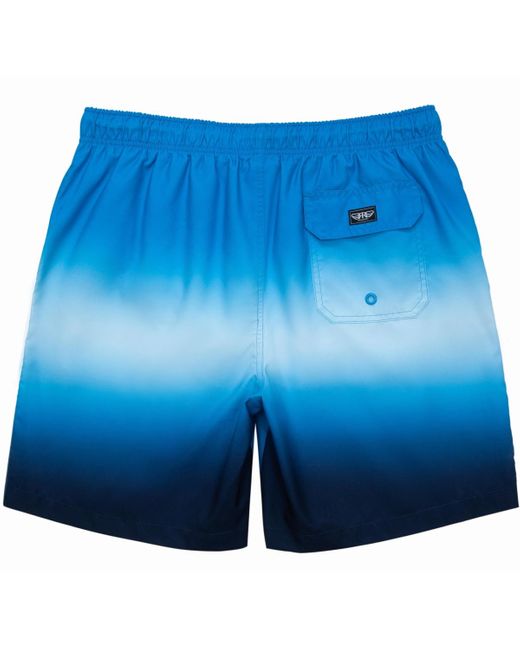 Rokka&Rolla Blue 8" Mesh Lined Swim Trunks for men