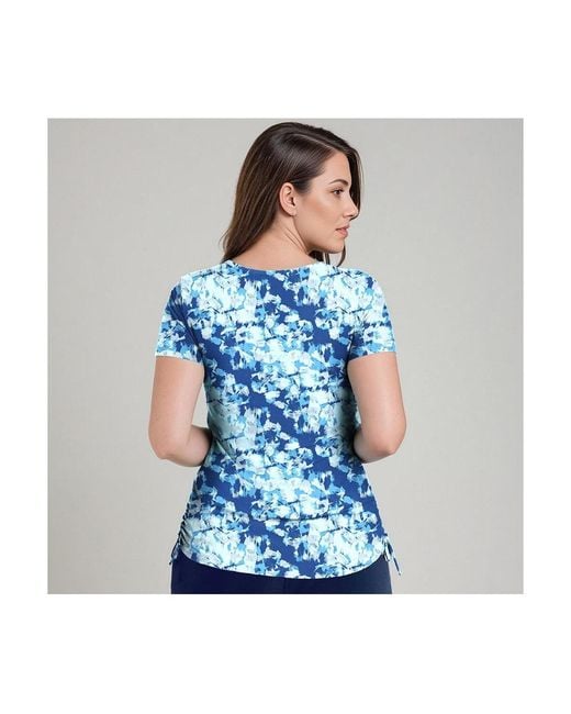Calypsa Blue Plus Size Adele Swim Top