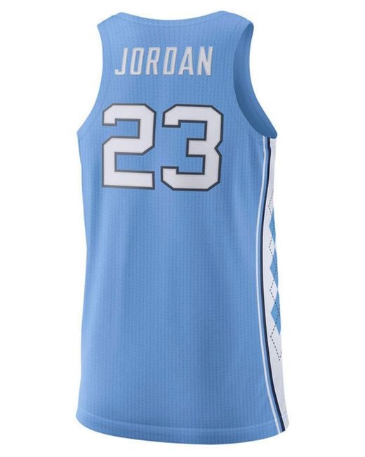 Nike Blue Michael Jordan North Carolina Tar Heels Authentic Basketball Jersey for men