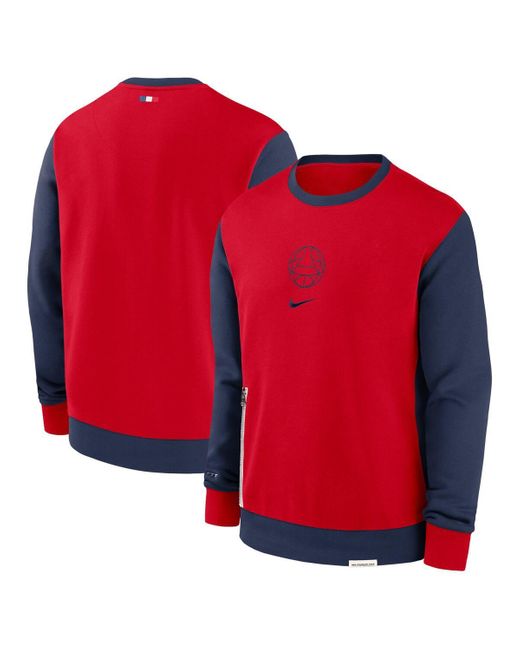 Nike Red Paris Saint-germain 2023/24 Standard Issue Travel Performance Pullover Sweatshirt for men