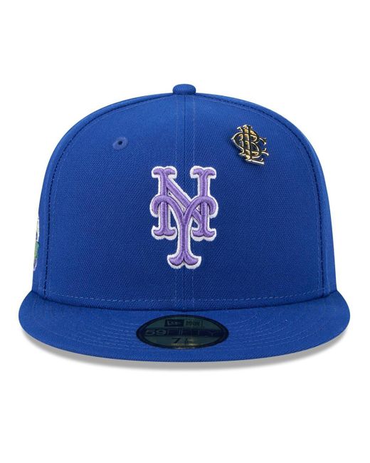KTZ Blue New York Mets 2025 Big League Chew 59fifty Fitted Hat for men