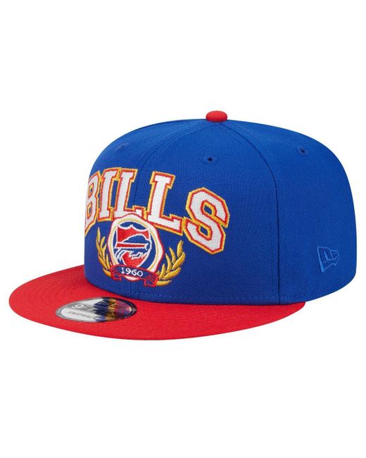 KTZ Blue Royal/red Buffalo Bills Team Establish 9fifty Snapback Hat for men