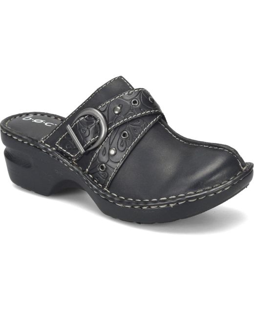 b.ø.c. Black Karley Clog Slip-on Mules
