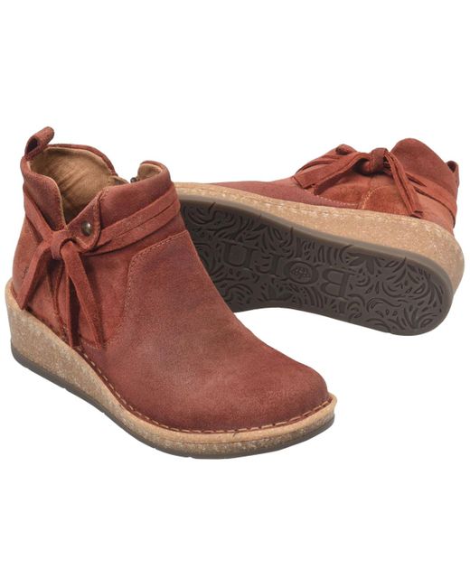 Born Brown Vaughn Round Toe Regular Booties