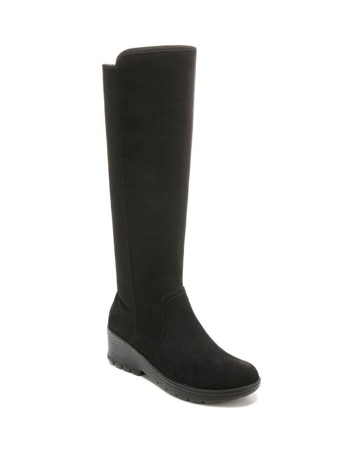 Bzees Synthetic Brandy Washable High Shaft Boots in Black | Lyst