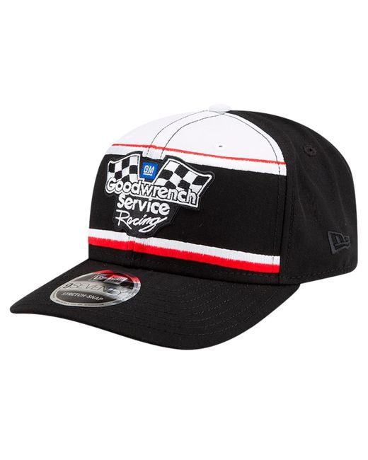 KTZ Black/white Dale Earnhardt Good Wrench Service 9seventy Stretch-snap Hat for men