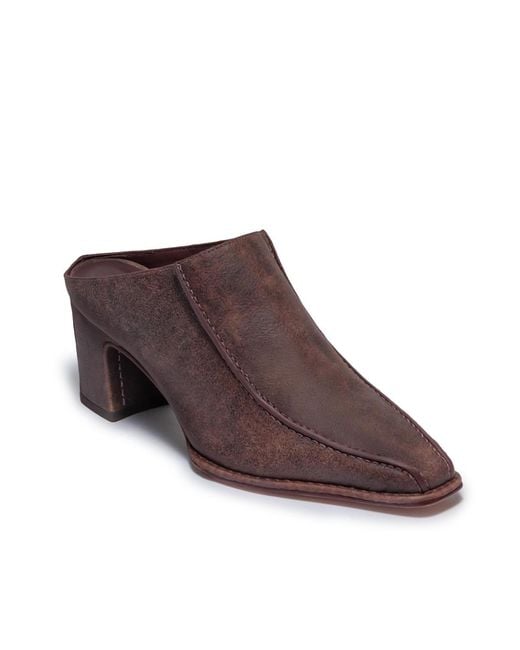 Bernardo Brown Brynn Heeled Mule