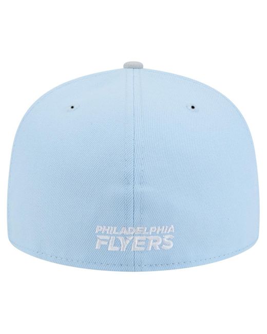 KTZ Light Blue/gray Philadelphia Flyers Color Pack Two-tone 59fifty Fitted Hat for men
