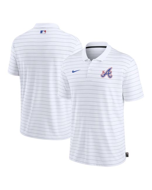 Nike White Atlanta Braves City Connect Victory Performance Polo Shirt for men