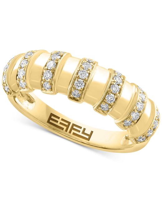 Effy Metallic Effy Diamond Multirow Statement Ring (1/3 Ct. T.w.