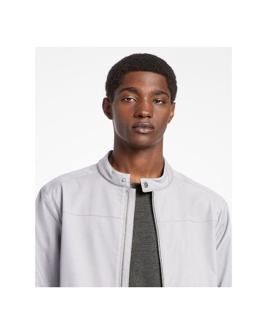 Michael Kors White Racer Jacket for men
