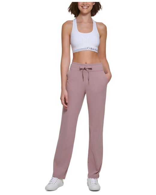 calvin klein wide leg sweatpants