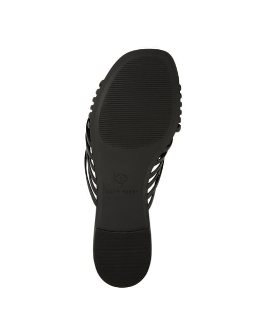 Katy Perry White Halie Intertwined Slide Slip-on Flat Sandals