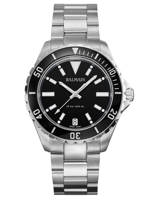 Balmain Metallic Swiss Ophrys Stainless Steel Bracelet Watch 43mm for men