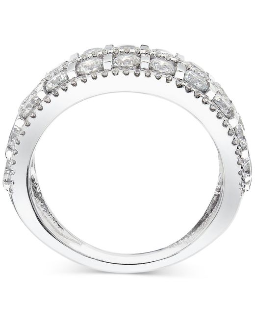 Macy's Gray Diamond Double Row Anniversary Ring (2 Ct. T.w.