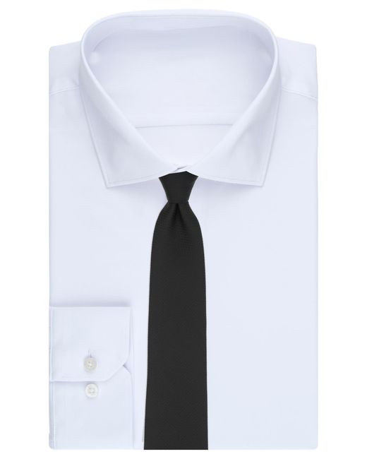 Perry Ellis Black Classic Solid Pattern Tie for men