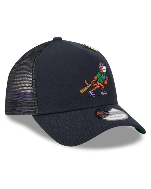 KTZ Blue Detroit Tigers 2025 Big League Chew A-frame 9forty Adjustable Trucker Hat for men