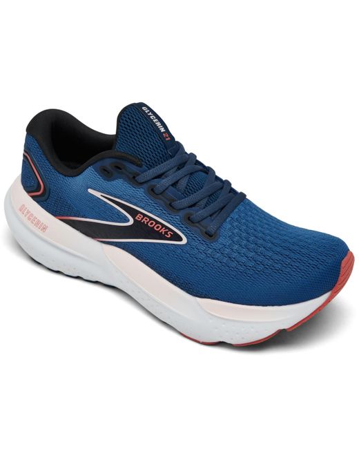 Brooks Blue Glycerin 21 Running Sneakers From Finish Line