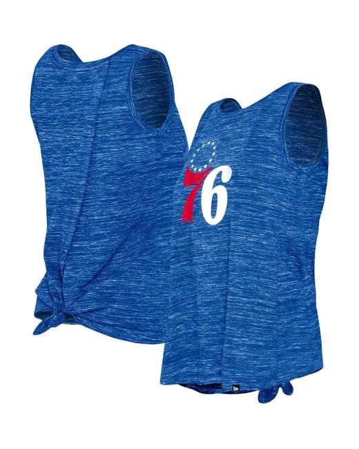 KTZ Blue Philadelphia 76ers Space Dye Active Tank Top