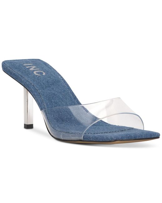 INC International Concepts Blue Dalea Slide Dress Sandals