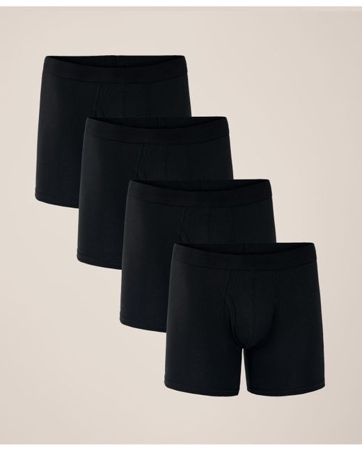 Pact Black Everyday Boxer Brief 4-pack for men