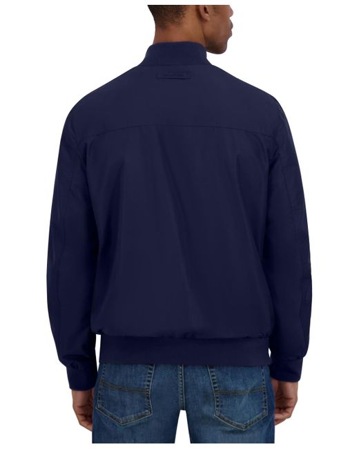 Nautica Blue Bomber Flight Jacket for men