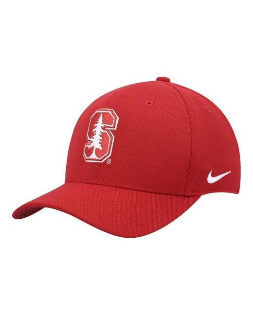 Nike Cardinal Stanford Cardinal Classic99 Swoosh Performance Flex Hat ...