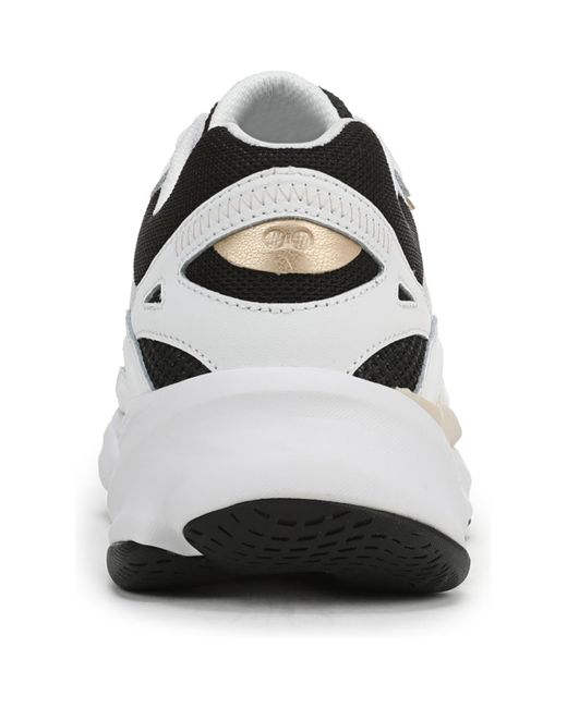 Ryka White Rezorb Max Classic Lace Up Walking Sneakers