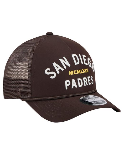 KTZ Brown San Diego Padres Minimalist 9forty A-frame Adjustable Hat for men