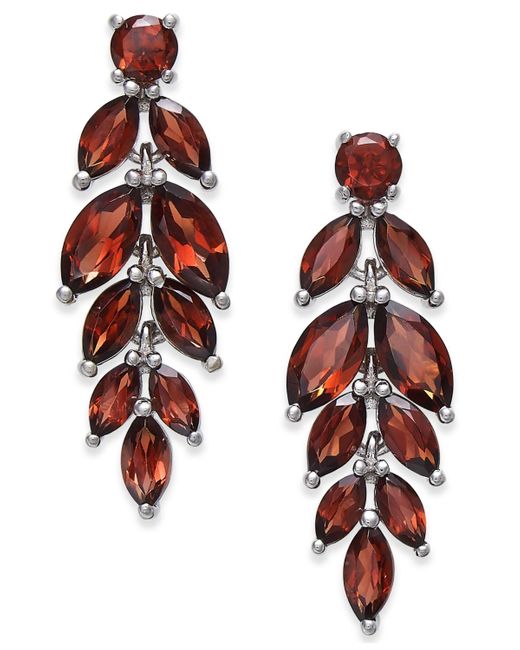 Macy's Red Vine Drop Earrings (7 Ct. T.w.