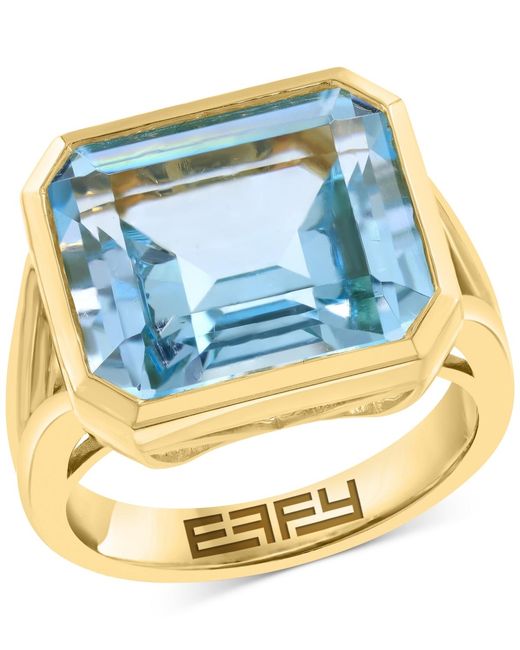 Effy Blue Effy Citrine Statement Ring (11 Ct. T.w.