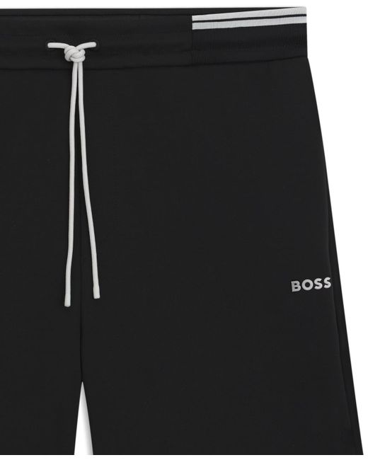 Boss Black Boss By Cotton-blend Stripe Detail Shorts for men