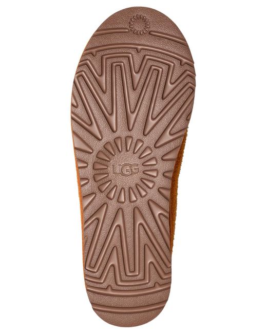 Ugg Brown Tasman shaggy Suede Slipper for men