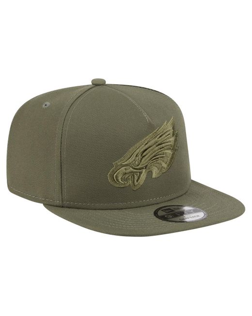 KTZ Green Philadelphia Eagles Color Pack A-frame 9fifty Snapback Hat for men