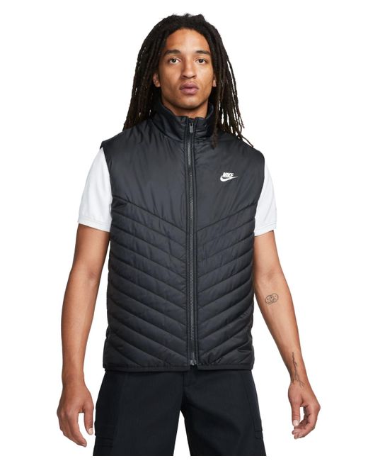 Nike Therma-fit Windrunner Midweight Puffer Vest in Black for Men | Lyst