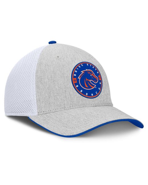 Fanatics Blue Heather Gray/white Boise State Broncos trigger Flex Hat for men