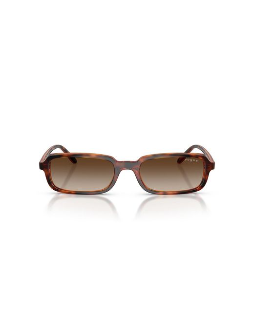 Vogue Eyewear Brown Rectangle Sunglasses