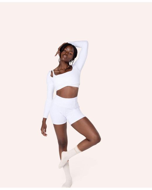 Balà White Crew Grip Socks