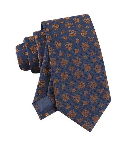 Tommy Hilfiger Blue Hudson Floral Print Tie for men