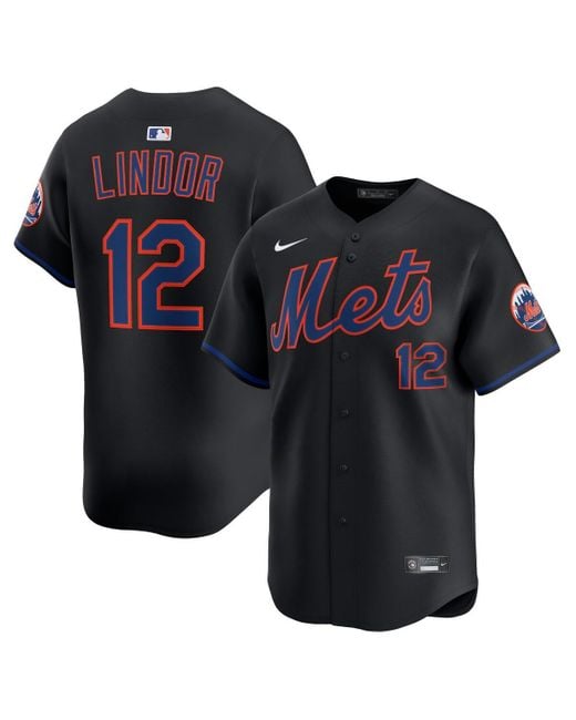 Nike Blue Francisco Lindor New York Mets Alternate Limited Jersey for men