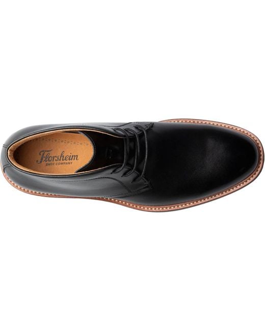 Florsheim Black Anthem Plain Toe Chukka Boot for men