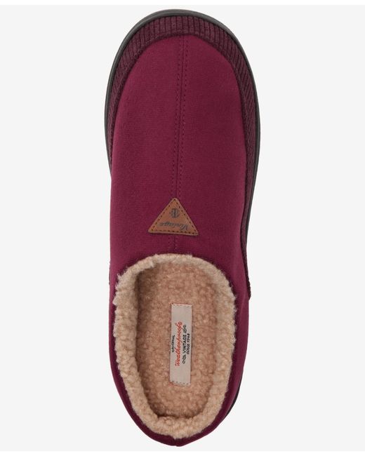 Weatherproof Red Faux-suede Clogs for men