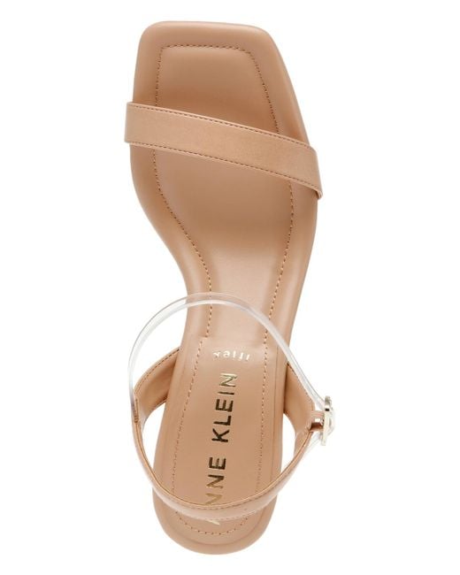 Anne Klein Metallic Jessika Ankle Strap Dress Sandals