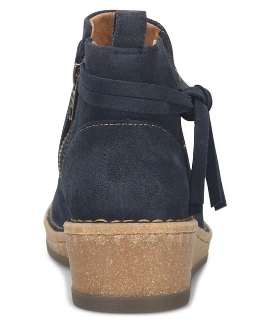 Born Blue Vaughn Round Toe Regular Booties