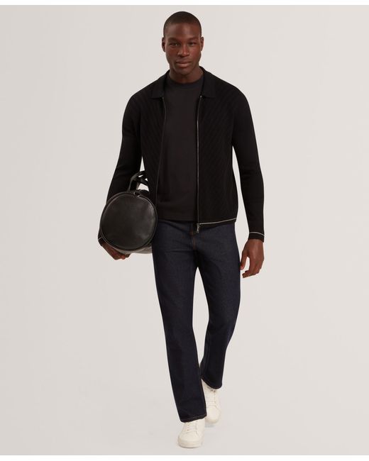 Ted Baker Black Point Collar Jacket for men
