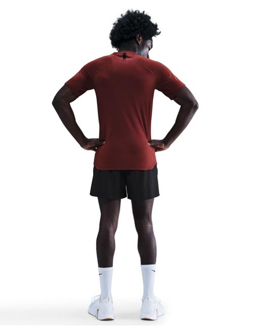 Nike Red Pro Training Dri-fit Short-sleeve T-shirt for men